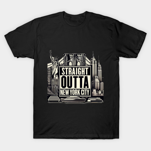 Straight Outta New York City T-Shirt by Straight Outta Styles